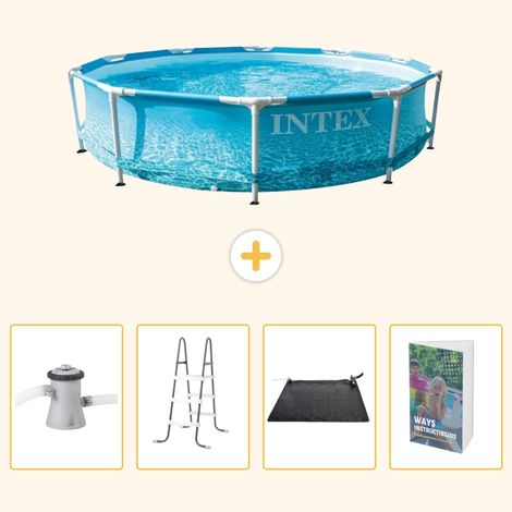 Intex Piscine Tubulaire Ronde - 305x76 cm - 5-pièces  SCB128 (1/5)