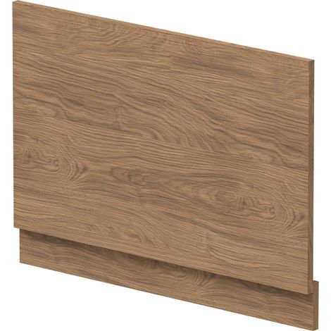 Hudson Reed Bath End Panel 560mm H x 800mm W - Antique Oak (1/2)