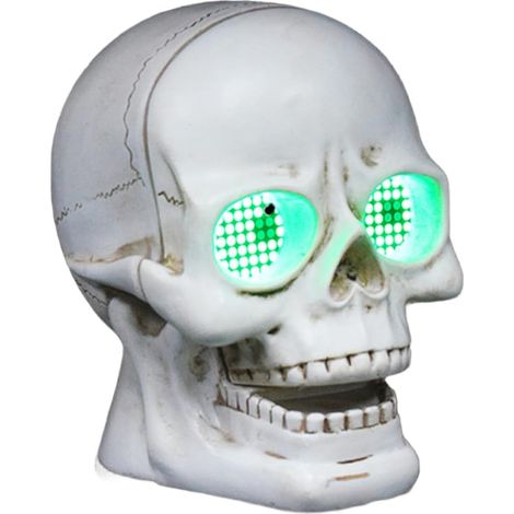 Décoration Halloween LED Citrouille Résine 16,5cm Décoration Halloween Citrouille Crâne LED en Résine 12x12x16.5cm Lumière Douce pour Table pour fête (1/5)