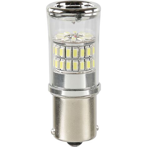 12/24V Led Series - 48 SMD x 1 chip - (P21W) - BA15s - 1 pz - D/Blister - Bianco - Doppia polarità (1/4)
