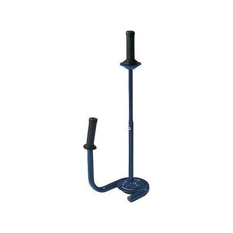 Handabroller für Stretchfolien Metall blau (1/2)
