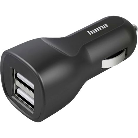 Hama Car Charger 12W USB Ladegerät 12 W 2x USB-A Schwarz KFZ, LKW