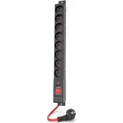 POWER STRIP ACAR R8 POWER 1.5M 8X 230V PL BLACK 16A