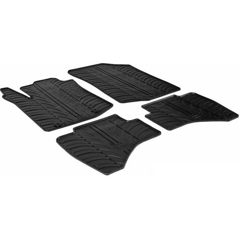 Set tappeti su misura in gomma - compatibile per Citroen C1 3p (06/1403/21) - Citroen C1 5p (06/1412/21) - Citroen C1 Airscape 3p (06/1405/18) - Citroen C1 Airscape 5p (06/1405/18) - Peugeot 108