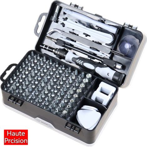Tournevis de Précision 115Pièces, Magnétique et Ergonomique pour Tous Appareils (1/5)