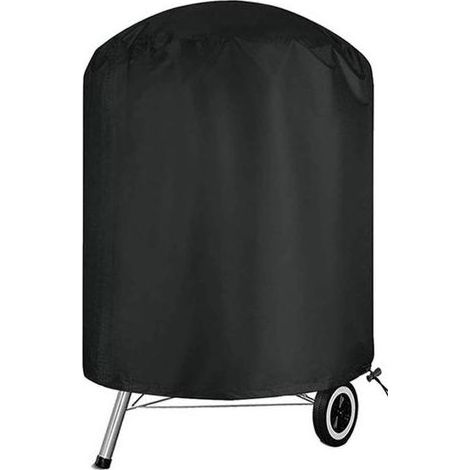 Housse Barbecue Exterieur Rond, Bâche de Protection BBQ Couverture Anti-UV/Anti-l'eau,210D Oxford, Ø70 x 70 cm, Housse Convient la Plurt des Grills (1/4)
