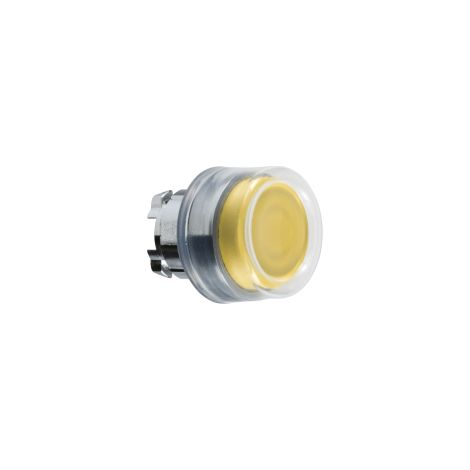 Harmony tête de bouton poussoir + capuchon IP69K - Ø22 - jaune - ZB4BP5