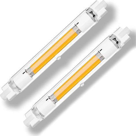 Ampoules R7S LED 118mm Dimmable, 30W Équivalent 300W Ampoule Halogene R7s J118mm, Blanc Chaud 3000K 3000LM, CRI90 Sans Scintillement, 360° AC220-240V, Lot de 2 (1/5)