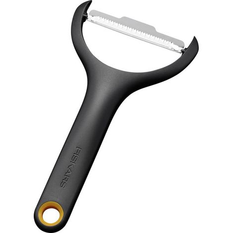 Fiskars 1079909 FF Éplucheur de juillet, éplucheur en Y pour fines bandes de légumes, lame pivotante (1/4)