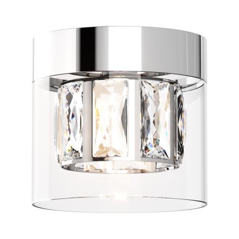 Zumaline GEM Downlight de superficie, cromado, 1x G9