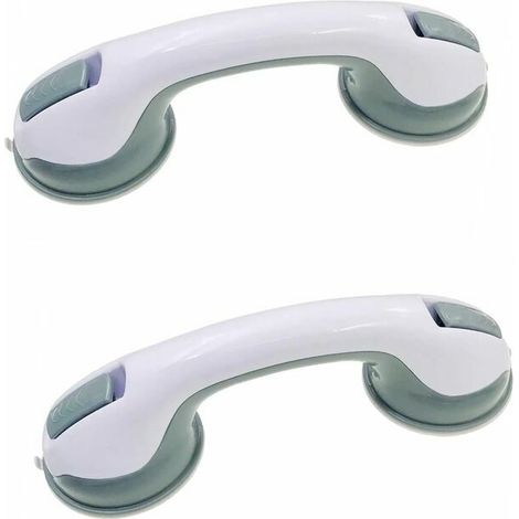 Barre D Appui Ventouse - Poignée De Sécurité Salle De Bain - Surface Lisse Carrelage Verre - Lot De 2 (1/4)