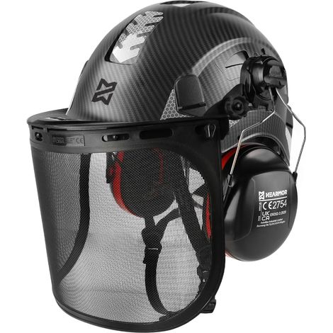 Casque de protection ABS pour les postes de travail haut dans le domaine forestier Absorption des chocs et résistance à la pénétration Test (1/5)