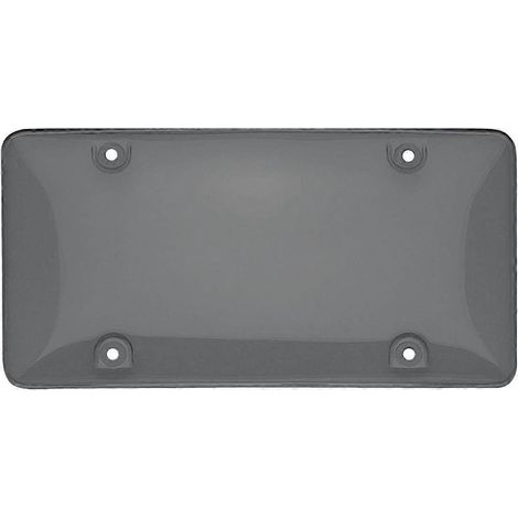 Protections de plaque d'immatriculation transparentes fumées - Lot de 2 - Protections fantaisie/à bulles transparentes fumées pour plaque d'immatriculation (1/4)