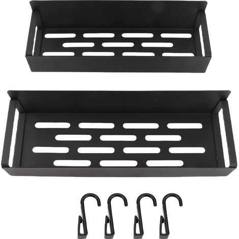 Étagère de rangement latérale pour réfrigérateur, étagère de cuisine magnétique en fer, support mural pour épices, lot de 2 pièces (1/5)