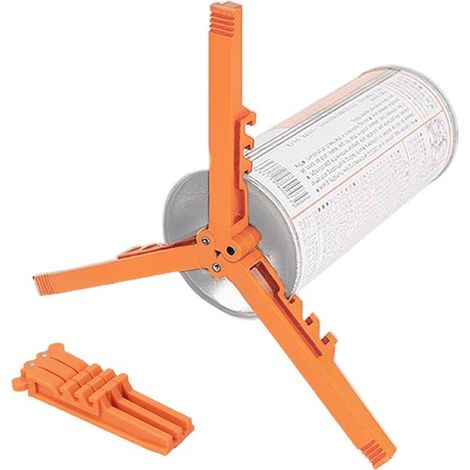 Stabilizzatore per bombola, triangolare, pieghevole, supporto per bombola del fornello a gas per un posizionamento sicuro con attacco per treppiede, base portatile per cucinare al C (1/5)