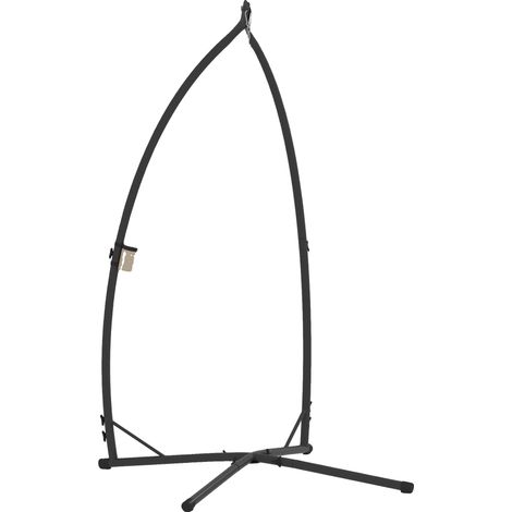 Support de Chaise Suspendue, Base Solide, Porte-Gobelet Intégré, noir (1/2)