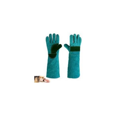 Bissfeste Schutzhandschuhe, grüne Tierbiss-resistente Handschuhe, 45 cm (1/5)