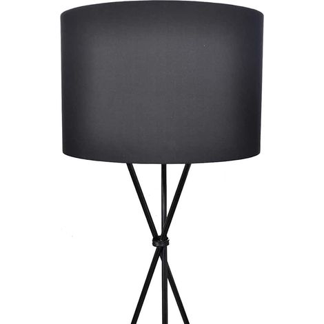 Maison Exclusive - Lampada da Pavimento con Supporto Nero 139 cm (1/2)