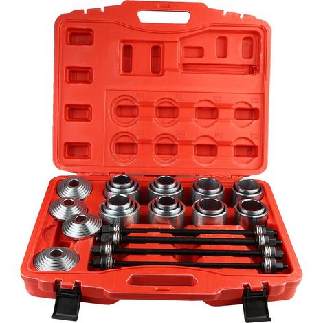 Kit d'outils d'insertion de retrait de roulement de douille universel de voiture, Kit de manchons de traction de presse 36 pièces (1/5)