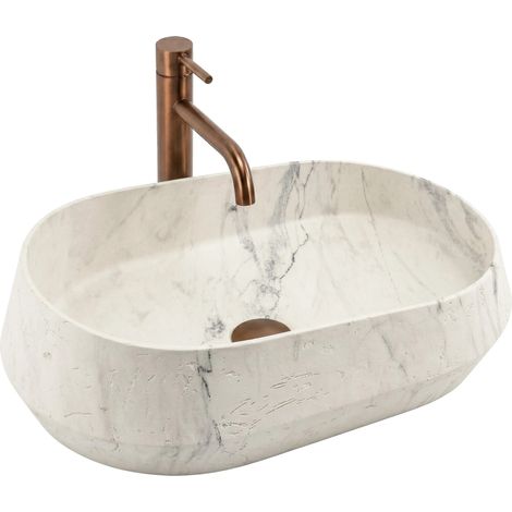 Aufsatzwaschbecken Rea Zoe Marlo Beige