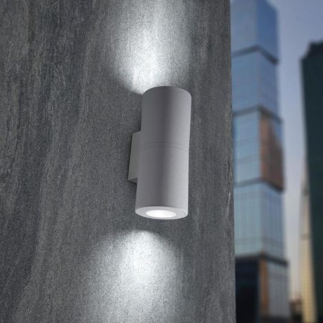 FRANCA 90 2L WALL GREY GU10 2X3,5W CCT 2700/4000K                                                        - Luce NATURALE (1/2)