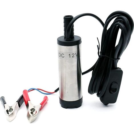 Pompe à Gasoil 12V DC - Petite Pompe Immergée pour Transfert d'Huile et d'Eau (1/4)