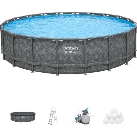 Bestway 561JZ Set piscina fuori terra APX 365 con misure da 671x132 cm (1/5)