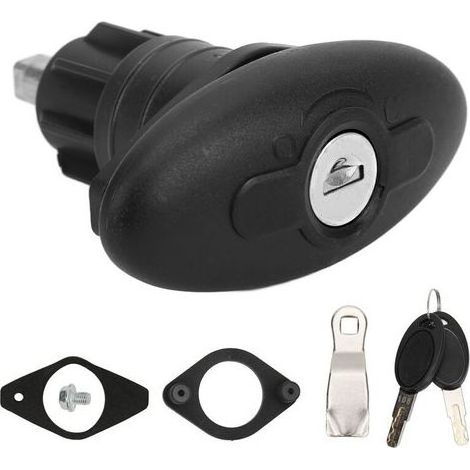 Lock of door of cabin of camping-car 30mm Alloy of zinc and nylon Thickness of door 1-35mm Mechanism of unlocking simple (1/5)