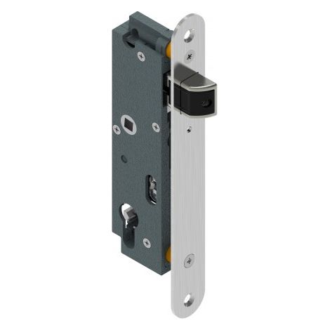 Tirard – Serrure à larder électrique pour portail – axe 40 mm – pêne en zamak – entrainement réversible – verrouillage à cylindre européen