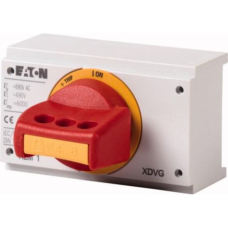 Poignée rotative inverseur manette rouge verrouillable taille 1 000285249 EATON NZM1 XDVGR