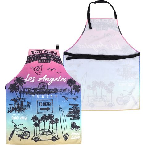 Küchenschürze mit modischem Cartoon-Print, Unisex, zum Kochen und Putzen, Accessoire Nr. 8 (1/5)