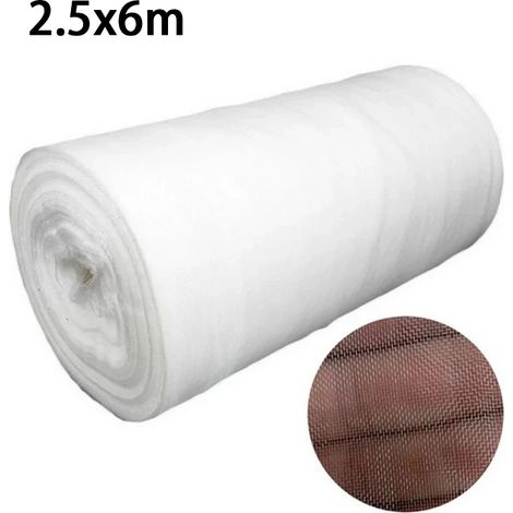 Filet de protection anti-insectes (2,5 x 6 m) pour jardin, plantes, légumes, fruits et fleurs, serre, protection contre les insectes et les oiseaux (1/4)