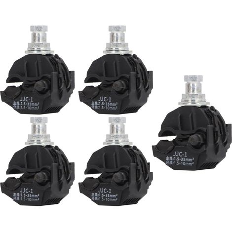 5 Pièces Connecteur de Perçage Isolation, 1KV Pince de Perçage Sans Pelage, Séparateur de Câble Haute Basse Tension (JJC-1) (1/5)