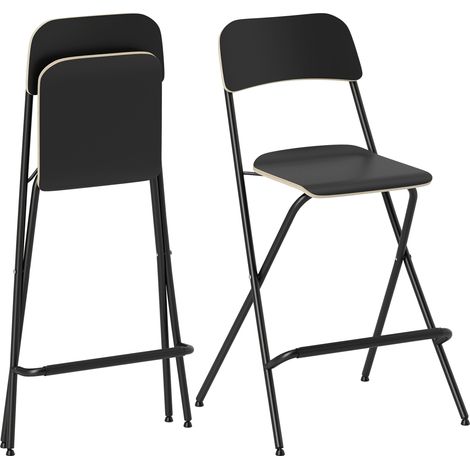 Lot de 2 tabourets de bar pliables avec structure, usage quotidien (1/5)