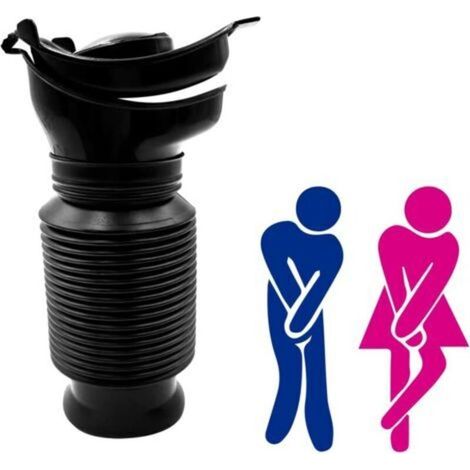 Urinoir Rétractable, Urinoir Homme Femme Portable 750 ML, Bouteille Urine Réutilisable, Urinoir Urgence Enfant, Toilette Mobile pour Camping, Voiture, Voyage, Embouteillage et File d'Attente (1/5)