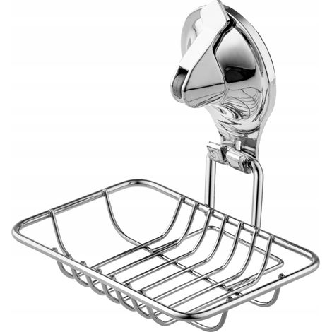 KADAX Seifenhalter mit Saugnapf, Seifenkorb aus Edelstahl, Seifenschale für Badezimmer, Dusche, Bade