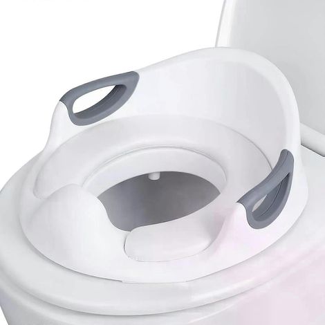 Toilettensitz für Babys und Kinder, Toilettentrainer mit Spritzschutz, Töpfchenkissen, Bettpfannenbezug, Kindertoilette, Haushalts-Zusatztoilette (1/4)