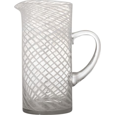 Bloomingville - Sakhi Jug - White - Glass