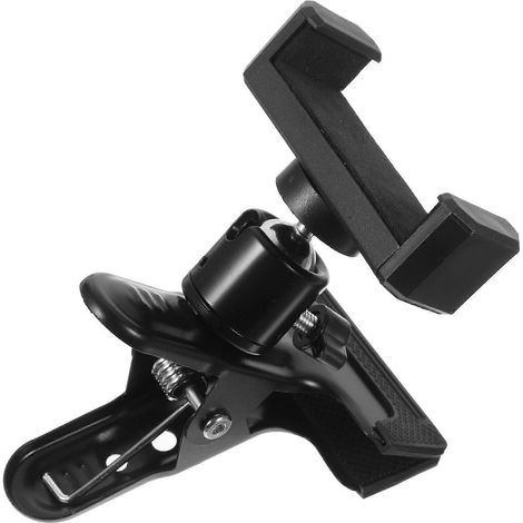 Handyhalterung zum Anclipsen für Büro und Reisen – 9,7 x 7,8 x 7,8 cm – Schwarz (1/4)