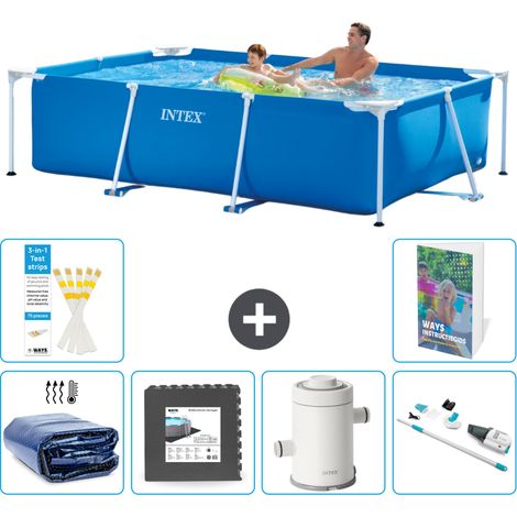 Rechteckiger Frame Pool - 260x160x65 cm - 7-teilig S141