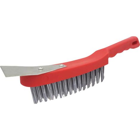 Cepillo De Alambre De Acero Con Rascador 290 X 15 Mm Fortis