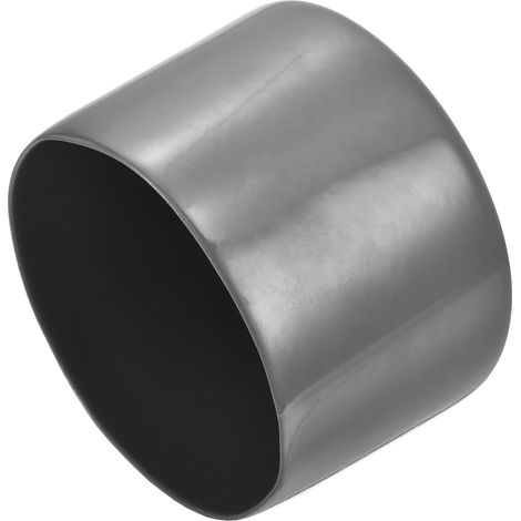 2Pcs Embouts en Caoutchouc de 70mm de Diamètre Intérieur pour Tubes Ronds en Vinyle Capuchon de Boulon de Protection de Filetage de Vis Gris Foncé (1/4)
