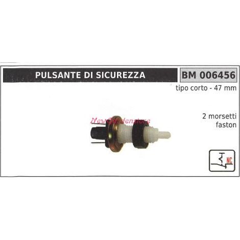 Pulsante di sicurezza tipo corto 47mm 2 morsetti faston 006456