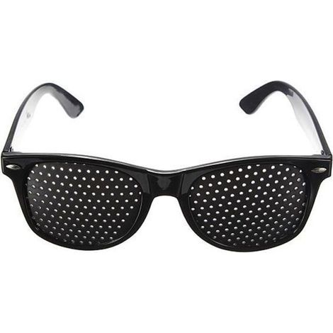pair NEUFU Lunettes Trous Sténopé Grille Vision Améliorer Vue Exercice Yeux Pinhole Glasse (1/3)