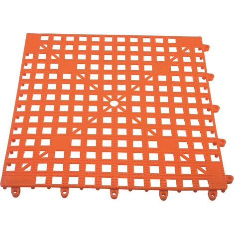 The bars poggia bicchiere cm 32x32 arancio, modulare in plastica (1/2)