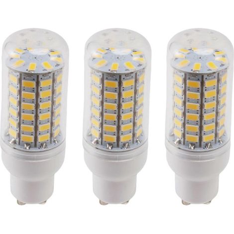 3x GU10 10W 5730 SMD 69 LED-Lampen, LED-Maiskolbenlampe, energiesparend, 360° Abstrahlwinkel, 200-240V, Weiß (1/5)
