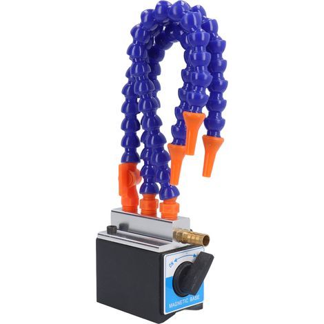 Kühlmittel-Sprühsystem, Graviermaschine, Kühlsprüher, Magnetfuß, G1/4-Einlass, G1/2-Auslass, 3 Bohrungen (1/5)