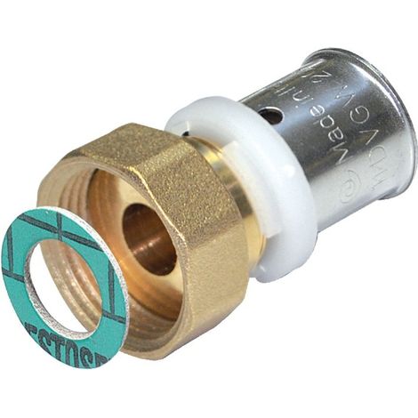 Comisa Raccordo diritto ecrou girevole 20x3/4P-2 ottone