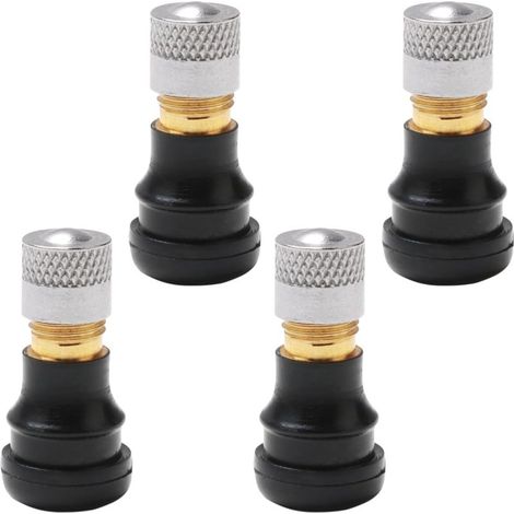 4Pcs Valve d'air de Pneu sous Vide, Valve de Pneu Tubeless pour Trottinette, Pneu Valve Extension Adaptateur