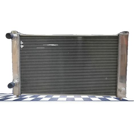 Radiador de aluminio, compatible con Audi A4/S4 B5 B6, 1.8I 20V Turbo, diseño de 2 filas, tapón de radiador incluido, rendimiento de refrigeración optimizado. (1/5)